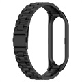 Xiaomi Mi Band 5/6 Edelstahl Band - Schwarz