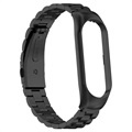 Xiaomi Mi Band 5/6 Edelstahl Band - Schwarz