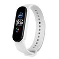 Xiaomi Mi Band 5 Kompatibel Silikonarmband - Weiß