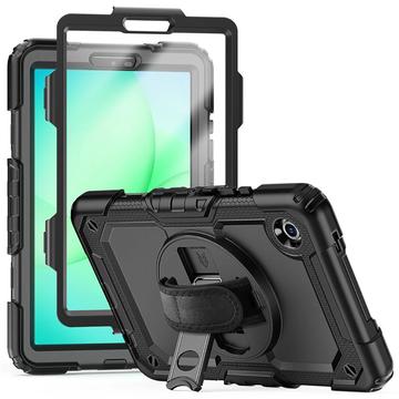 Samsung Galaxy Tab A9/A11 Tech-Protect Solid360 Hybrid-Hülle mit Trageriemen - Schwarz