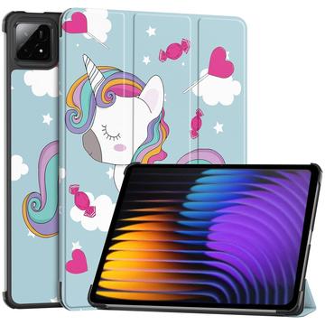 Xiaomi Pad 7/7 Pro Tri-Fold Serie Smart Folio Hülle - Einhorn