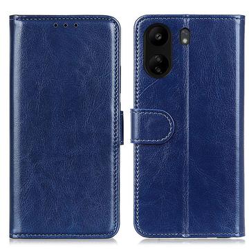 Xiaomi Poco C65/Redmi 13C Wallet Schutzhülle mit Magnetverschluss - Blau