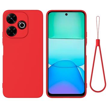 Xiaomi Poco M6 Plus Liquid Silikonhülle - Rot