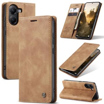 Xiaomi Poco X7 Pro Caseme 013 Serie Schutzhülle mit Geldbörse - Braun