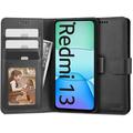 Xiaomi Redmi 13 Tech-Protect Wallet Hülle mit Magnet & Stand - Schwarz