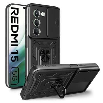 Xiaomi Redmi 15 5G/4G Tech-Protect CamShield Pro Hülle - Schwarz