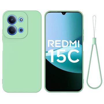 Xiaomi Redmi 15C Liquid Silikonhülle mit Handschlaufe