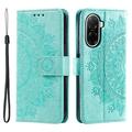 Xiaomi Redmi A5 4G/Poco C71 Mandala Serie Wallet Hülle - Grün