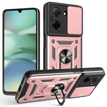 Xiaomi Redmi A5 4G/Poco C71 Drehring-Hybrid Hülle mit Kameraschutz - Roségold