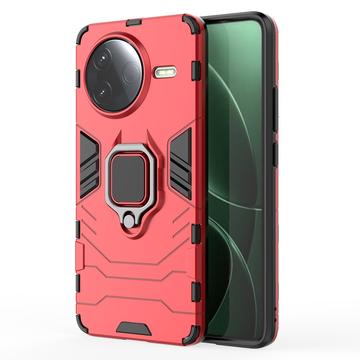 Xiaomi Redmi K80/Poco F7 Pro Hybrid-Hülle mit Ringhalterung - Rot