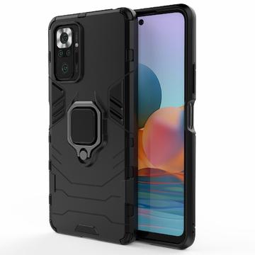 Xiaomi Redmi Note 10 Pro Hybrid Case mit Ringhalterung - Schwarz