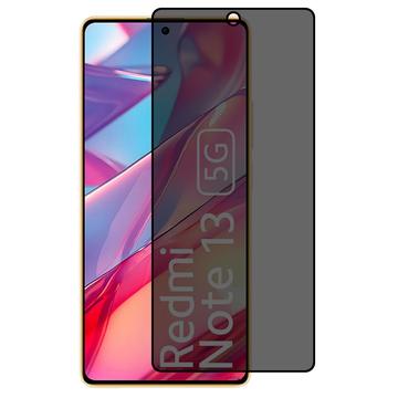 Xiaomi Redmi Note 13 Privacy Full Cover Panzerglas - Schwarz Rand