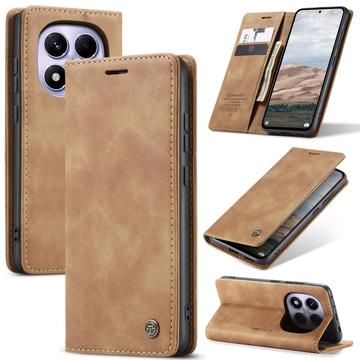 Xiaomi Redmi Note 14 Pro 4G Caseme 013 Serie Schutzhülle mit Geldbörse - Braun