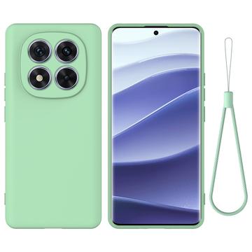 Xiaomi Redmi Note 14 Pro 5G/Poco X7 Liquid Silikonhülle mit Handschlaufe - Grün