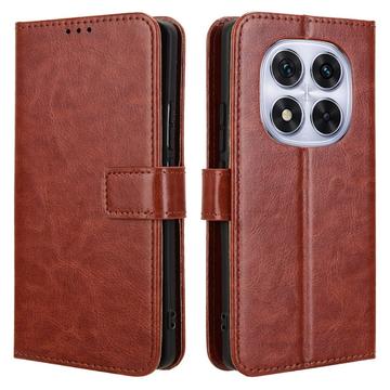 Xiaomi Redmi Note 14 Pro 5G/14 Pro+ 5G/Poco X7 Wallet Schutzhülle mit Magnetverschluss - braun