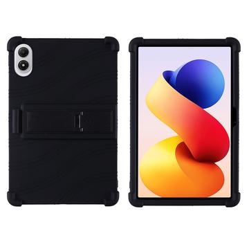Xiaomi Redmi Pad 2 Pro Silikonhülle mit Kickstand - Schwarz