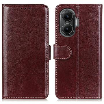 Xiaomi Redmi Turbo 4 Pro Wallet Hülle mit Ständer - Braun