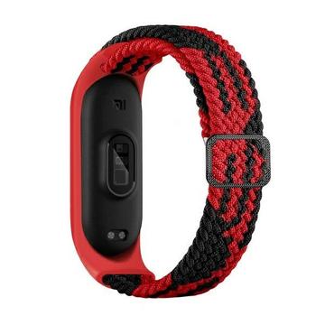 Xiaomi Smart Band 8/9 Beline Nylonband - Rot / Schwarz
