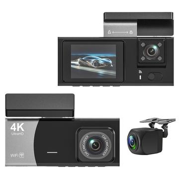 Y08 4K Dash Cam mit drei Objektiven, G-Sensor und WiFi