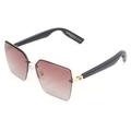 Y10 Smart Glasses mit Bluetooth 5.3, Mikrofon, UV-Schutz - Schwarz