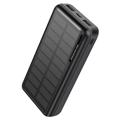 Solar Powerbank YD-818P - 2x USB-A, USB-C, 30000mAh - Schwarz