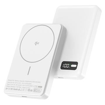 YF-P30 MagSafe kompatible Power Bank 10000mAh mit 30W USB-C PD Port - Weiß