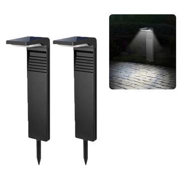 YH0801 Solarbetriebene Gartenleuchte - 2 Stk. - Weißes Licht