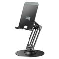 Yesido C300 Aluminiumlegierung Tischhalterung für Telefon und Tablet - Schwarz
