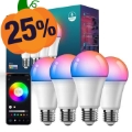 ZJ-BWBL1H-RGBWW-4P 4PCS 10W Bluetooth Smart Glühbirnen WiFi 2.4G Voice RGBCW 220V LED-Lampen