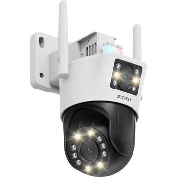 ZOSI C298SE 6MP Dual-Lens Kamera mit AI Tracking, Farb-Nachtsicht und Zwei-Wege-Audio