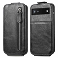 Reißverschluss-Hülle Xiaomi Redmi 10C Vertikale Flip-Case - Schwarz