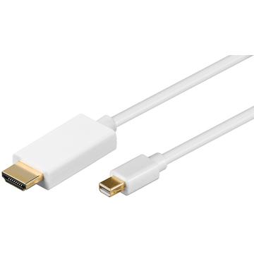 Goobay HDMI / Mini DisplayPort Adapter Kabel - 1m - Weiss