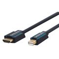 Clicktronic Active Mini DisplayPort / HDMI Adapter Kabel - 1m - Schwarz