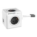 Allocacoc PowerCube Verlängert mit 4 Steckdosen & 2 USB 16A - 1.5m
