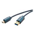 ClickTronic USB 3.0 USB Type-C Kabel - 3m - Schwarz