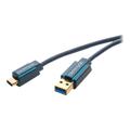 ClickTronic USB 3.0 USB Type-C Kabel - 3m - Schwarz