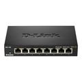 D-Link DGS 108 8-Port Unmanaged Gigabit Metal Desktop Switch - Schwarz