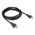 DeLOCK HDMI Kabel mit Ethernet - 2m - Schwarz