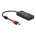 Delock 3-Port SuperSpeed USB 5 Gbps Hub - Schwarz