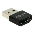 Delock Adapter HDMI-A Buchse > USB Typ-A Stecker - Schwarz