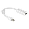 Delock Adapter mini DisplayPort 1.1 Stecker > HDMI Buchse - Weiß