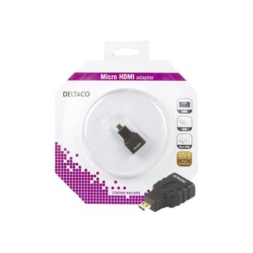 Deltaco Micro-HDMI-Adapter - Schwarz