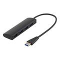 DELTACO UH-481 4-Port USB 3.1 Gen Hub - Schwarz