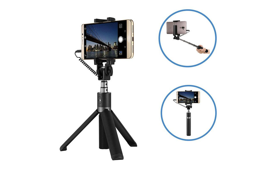 Selfie Stick mit Kabel & Tripod Ständer von Huawei AF14