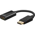 Goobay DisplayPort / HDMI Adapter Kabel- Vergoldet - Schwarz