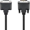 Goobay Dual Link DVI-D Full HD Verlängerungskabel - 2m - Vergoldet - Schwarz