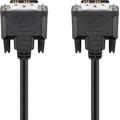 Goobay Single Link DVI-D Full HD Kabel - 2m - Vergoldet - Schwarz