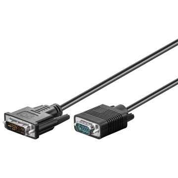Goobay DVI-I / Full HD VGA Kabel - 10m - Vergoldet