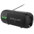 Zealot A5 Solar Bluetooth Lautsprecher / FM-Radio mit LED-Licht - Schwarz