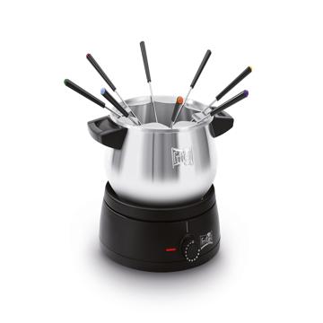 FRITEL Familien-Fondue-Topf - 1.5l - Grau / Schwarz